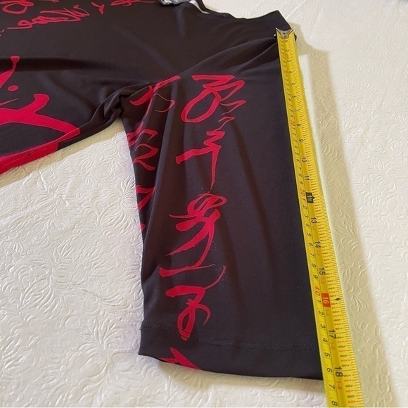 Anne Namba A-Line Graffiti Dress or Long Tunic Washable Scoop Neck 3/4 Sleeve L - Picture 8 of 11